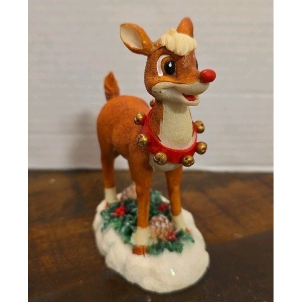 The Rudolph Co. Rudolph the Red Nosed Reindeer 4.75" Painted Resin Figurine